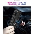 thumbnail image 3 of for Galaxy S21 Case,with HD Screen Protector, [Military Grade] Ring Car Mount Kickstand Hybrid Hard PC Soft TPU Shockproof Protective Case for Samsung Galaxy S21 5G 6.2 Inch (Black), 3 of 13