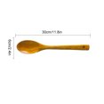 thumbnail image 3 of Wosthever Cuchara de cocina liviana y de materiales para una cocción eficiente Cucharas de fáciles de usar para cocinar marrón claro 30CM Type1 NO1, 3 of 6