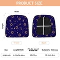 thumbnail image 3 of Blue Gold Sun Moon Pattern Seat Covers for Dining Room Chairs Set Of 4,Stretch Printed Washable Chair Seat Cover with Elastic Ties and Button,Removable Waterproof Couch Cushion Covers, 3 of 6