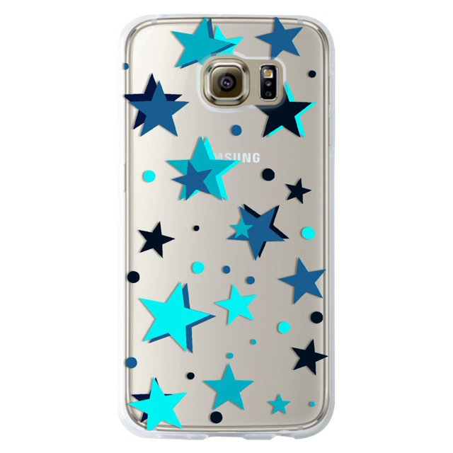 Funda para Galaxy S6 InstaCase Antigolpes Case Estrellas Azules