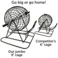 thumbnail image 5 of Royal Bingo Jumbo Set 9" Metal Cage with Calling Board 100 Bingo Cards TY07, 5 of 8