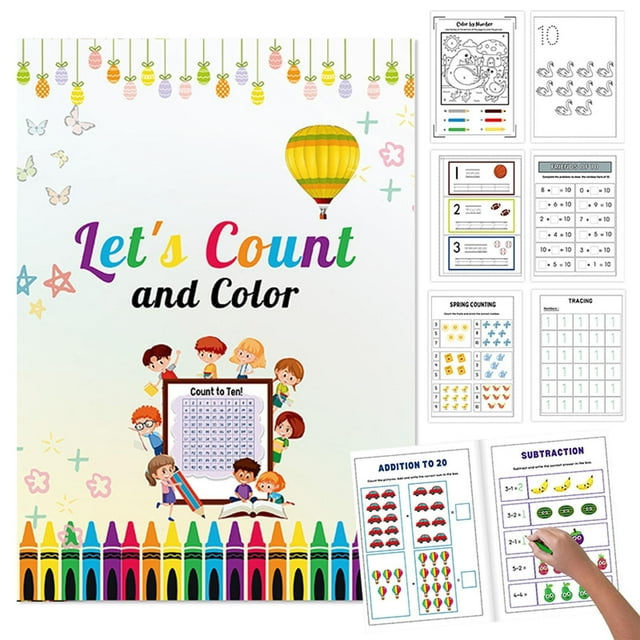 AKEGAMN Clearance! Preschool Math Adventures: Fun Number Tracing Addition & Subtraction Workbook For Ages 3 5: Fun Math Workbook For Kids | Number Tracing Counting Addition & Subtraction | Ages Are
