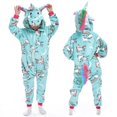 thumbnail image 1 of Pijamas que brillan en la oscuridad para niños, mono de unicornio Kigurumi, monos de franela para niños, pijamas para bebés, ropa de dormir de felpa para niñas, 1 of 4