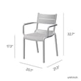 thumbnail image 3 of Lagoon Naples A Stackable Armchair Cold Grey, 2 Pcs, 3 of 6