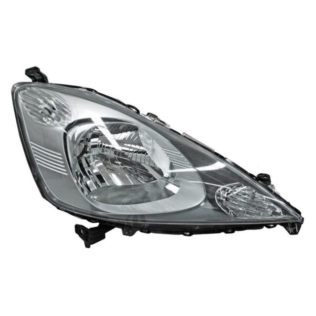 Faro Principal Fit 2009 A 2012 Honda LADO PASAJERO Fondo negro TYC .
