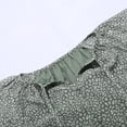 thumbnail image 4 of Blouse pour Femmes, Blouse Décontractée à Fleurs, Col en V, en Chiffon, Manches Courtes, Simple et Ample, 4 of 5