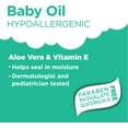 thumbnail image 4 of Equate Baby Oil with Aloe Vera and Vitamin E, 20 fl oz, Compare to Johnson's® Baby Oil, 4 of 10
