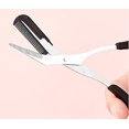 thumbnail image 4 of Tijeras de precisión CHAO para cejas con peine y anillos antideslizantes Color Negro plateado, 4 of 5