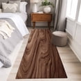 thumbnail image 4 of Retro Wood Grain 2'x6' Runner Rugs for Hallway Kitchen Bedside Non Slip Washable, Rustic Farmhouse Wooden Board Brown Entryway Rug Runners with Rubber Backing, Long Carpet Runner for Laundry Room, 4 of 8