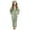Green, variant on Toddler Girls Fle𝖾ce Zip-Up Hooded Romper - Sherp𝖺-Lined Be𝖺r Ear Winter Jumpsuit with Cozy Warm Fuzzy Footed Sleepwear