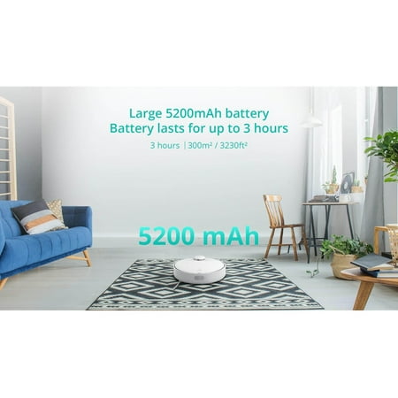 360 - S9 LiDAR Dual-Eye Vacuum+Mop Combo Robot Cleaner - White