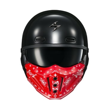 Scorpion Covert X Bandana Helmet Replacement Facemask Gloss Red
