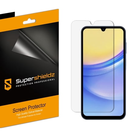 (3 Pack) Supershieldz Designed for Samsung Galaxy A15 5G Screen Protector, High Definition Clear Shield (PET)