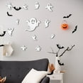 thumbnail image 4 of Decoraciones Navideñas 12 luces LED nocturnas de Halloween, pegatinas de pared fantasma, decoración para interiores y exteriores, color blanco Yulucky, 4 of 6