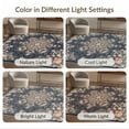 thumbnail image 7 of ODIKA 5'x7' Ultra-Soft Area Rug, Scatter Vintage Pink Scroll Motif Mirrored Damask Center Entry None Washable, Bare feet friendly, Silk-Touch for Bedroom Home office, 7 of 7