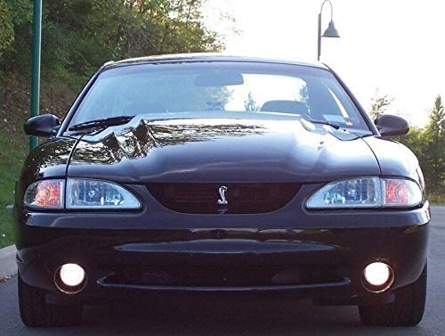 Yates Performance Left-Facing Cobra Snake Grille Emblem For 1994-2004 Ford Mustang - With Bracket & Screws
