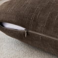 thumbnail image 4 of Fancy Homi 2 Pcs Chocolate Brown Decorative Textured Chenille Throw Pillow Cover 20x20 Inch for Living Room Couch Bed sofa, soft Soild Square Farmhouse Vintage Cushion Case, Modern Home Décor, 50cm, 4 of 7