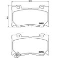 thumbnail image 4 of Brembo Brake Pad P56089 FMSI Number D1346-8457; Low-Metallic; Set Of 4, 4 of 4