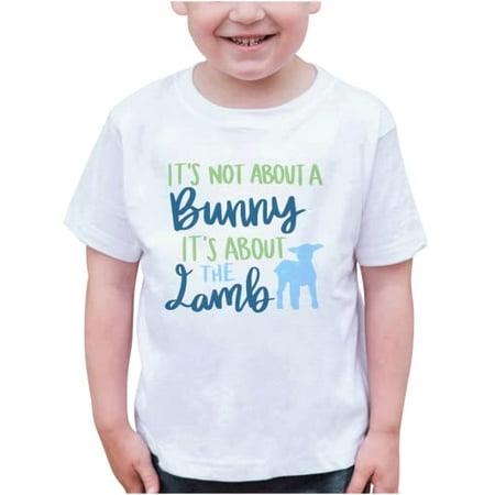 

7 ate 9 Apparel Kid s Happy Easter Shirts - It s About The Lamb White T-Shirt 3T