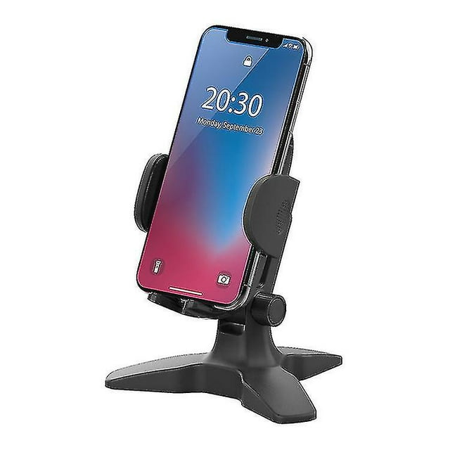 Cell Phone Stand For Desk, Adjustable Desk Phone Stand, Thick Case Friendly Cell Phone Holder Desk, Heavy Duty Phone Stand For Recording
