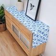 thumbnail image 4 of Table Runner Watercolor Blue Floral Table Decoration for Kitchen Dinning Flowers Table Decoration for Indoor Outdoor Party Wedding Decor 13x90 Inch, 4 of 7
