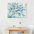 thumbnail image 2 of JEUXUS  "Watercolor Blue Blossoms II Gallery Wrapped Canvas, 2 of 6