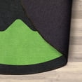 thumbnail image 6 of Well Woven Miraculous Ladybug Cat Noir Symbol Green 3'11" Round Rug, 6 of 6