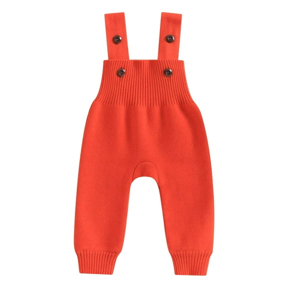 Bagilaanoe Baby Girl Boys Knit Overalls Jumpsuits Toddler Solid Color Sleeveless Playsuits 6M 9M 12M 18M 24M 3T Kids Ribbed One Piece Romper