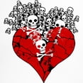 thumbnail image 3 of CafePress - Broken Heart With Skulls Maternity T Shirt - Cotton Maternity T-shirt, Cute & Funny Pregnancy Tee, 3 of 4