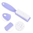 thumbnail image 3 of Limpiador de uñas de 4 piezas, cepillo de uñas, herramientas de limpieza de uñas, cepillo de manicura con mango de plástico, cepillos de pedicura, morado claro, 3 of 8