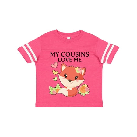 

Inktastic My Cousins Love Me- Little Fox Gift Toddler Boy or Toddler Girl T-Shirt