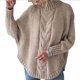 thumbnail image 5 of Suéter Otoño Invierno Europa y Estados Unidos Suéter de Punto de Cuello Semi Alto Suelto con Mangas Murciélago para Mujer, 5 of 5