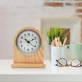 Analog Clock Movement Battery Operated Wooden Desktop Clock Countertop