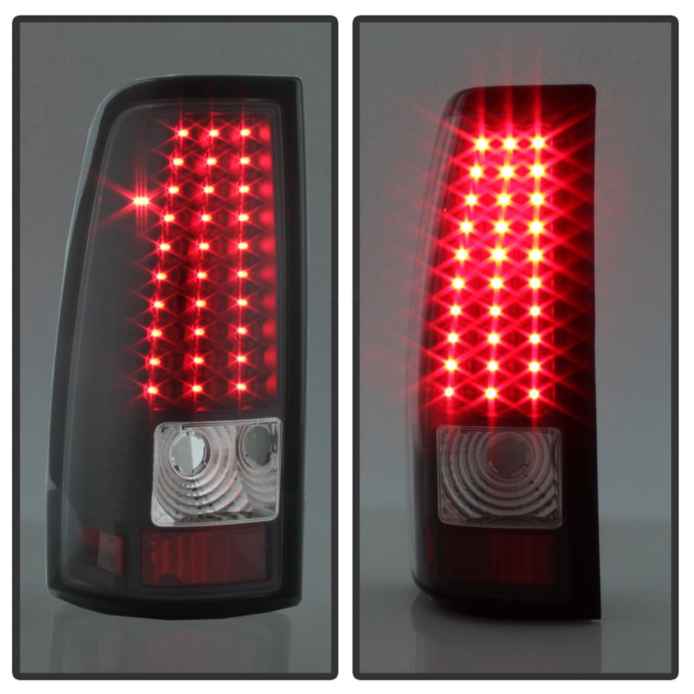 AKKON - For 99-02 Chevy Silverado 09-03 GMC Sierra Pickup Truck Black G2 LED Tail Lights Brake Lamps Replacement