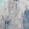 thumbnail image 6 of SAFAVIEH Bayside Everard Abstract Polyester Area Rug, Blue/Gray, 6'7" x 6'7" Round, 6 of 10
