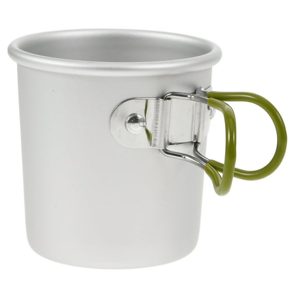 CIMAXIC Travel Water Cup Portable Coffee Cup Aluminium Alloy Silver 1Pcs Back to School