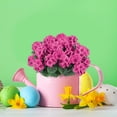 thumbnail image 2 of Artificial Geranium Stem Five Branch Faux Floral Greenery Plant For Living Room Garden Patio Home Decor, 2 of 8