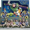 thumbnail image 4 of Buzz Lightyear Party Decorations Backdrop Banner Balloons Taspestry Wall Decor Background Poster Decor Supplies, 4 of 5