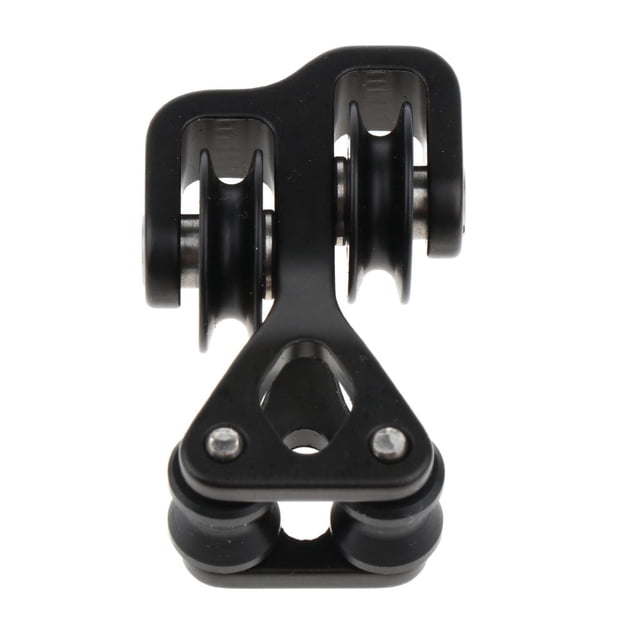 koolsoo 10mm (3/8'') Bar Aluminum Alloy Pulley Compound Bow String Separator Cable Slide black