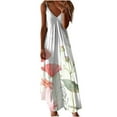 thumbnail image 2 of Qiopertar Mode Femmes Été Décontracté Robe Longue Sans Manches Col en V en Solde Livraison Gratuite à Moins de 5$ jusqu'à 90 % de Réduction, 2 of 5