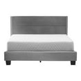 thumbnail image 3 of Better Home Products Giulia Full Gray Faux Leather Upholstered Platform Bed, 3 of 7