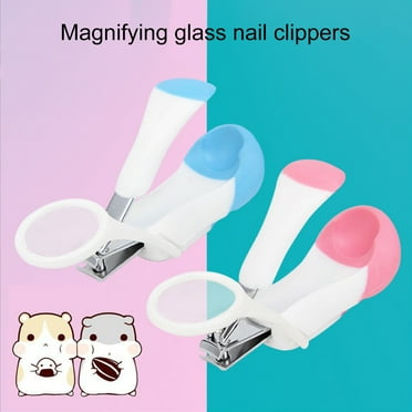 Anvazise Cat Nail Clipper Labor-saving Foldable Plastic Mini Professional Cat Fingernail Clipper Pet Supplies for Home Blue