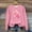 Pink, variant on Qulqfy Women Breast Cancer Awareness Sweatshirts Pink Ribbon Crew Neck BCAD Shirts Womens Breast Cancer Tops L