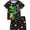 Stars Dinosaur, variant on QEFJNO 3-12Y Kids Boys Pajamas Set 2 PCS Short Sleeve Top and Shorts Pants for Toddler Boys Dinosaur Pjs Summer