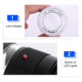 thumbnail image 2 of Loupe à LED réglable 30X, miroir cylindrique en métal avec échelle, petit miroir de lecture, loupe à bijoux avec 3 LED et 3 lampes UV, noir, 2 of 4