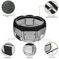 thumbnail image 3 of 45" Portable Foldable Pet Playpen Fence with 8 Panels, 600D Oxford Cloth & Mesh, Black, 3 of 11