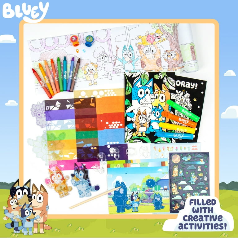 Bluey アルティメットアクティビティ バックパックセット Bluey Ultimate Art Activity Backpack Kit - Mess-Free