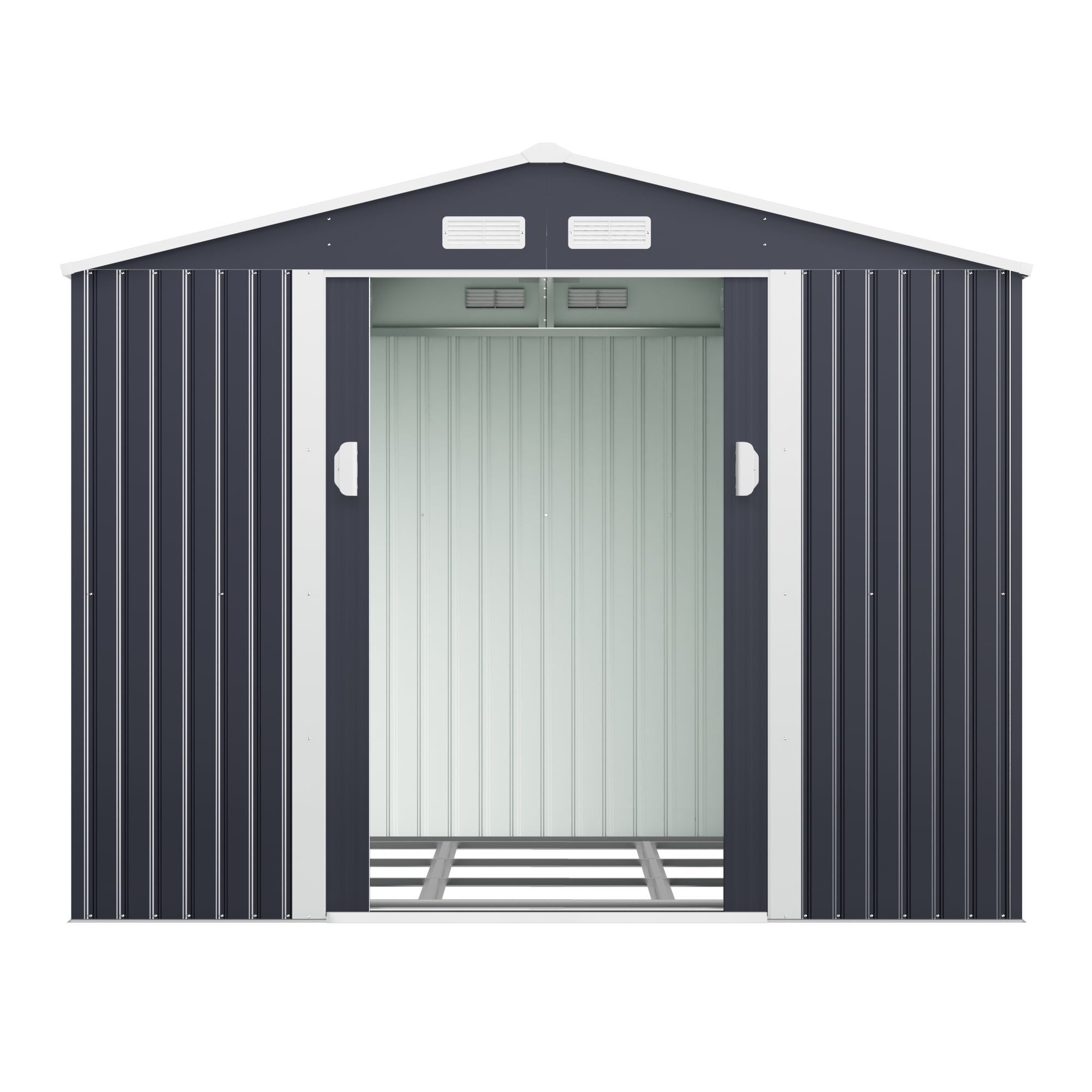 HOGYME 10.5' x 9.1' Storage Shed Large Metal Shed, Sheds &Outdoor