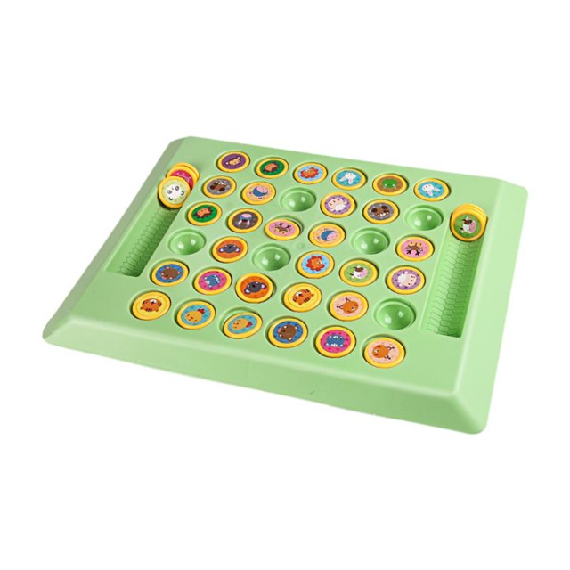 Siruishop Flip Chess Brain Teaser Two Player Interactive Thinking 36 Memory Cards Strategy Animal pattern