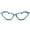 Turquoise, variant on 2SeeLife Small Cat Eye Reading Glasses for Women – Narrow-Medium Fit, Sturdy Frame, Spring Hinges, Premium Funky Readers, Turquoise, +3.00